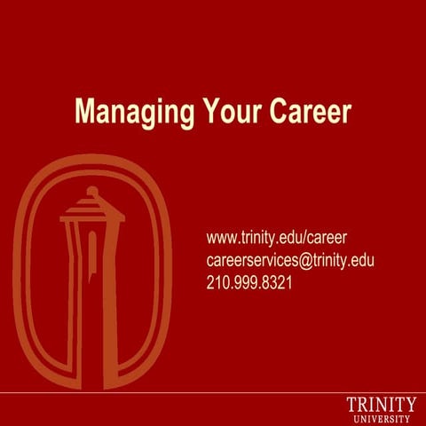 Managing Your Career