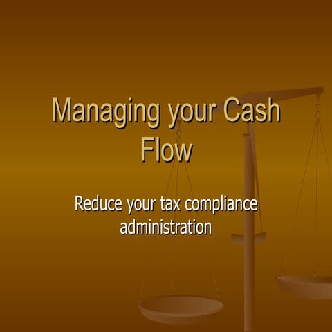 Managing Your Cash Flow