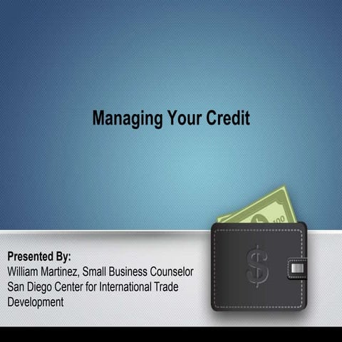 Managing Your Credit