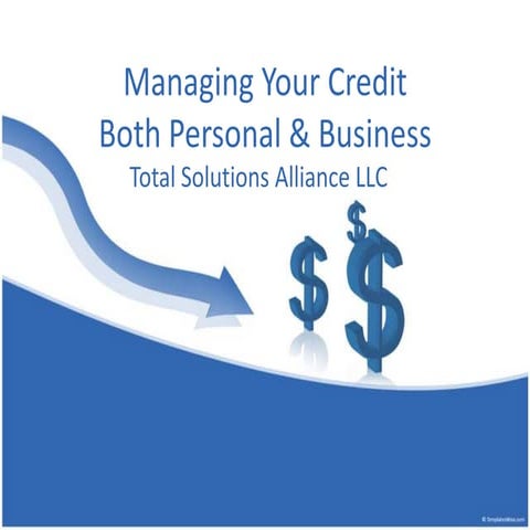 Managing your credit personal and business