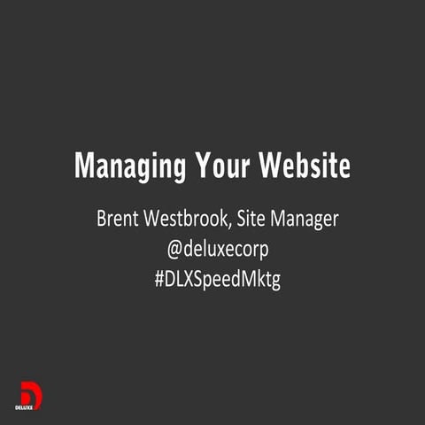 Managing Your Website