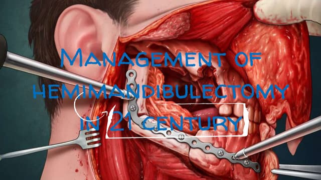 Managment of hamimandibulectomy