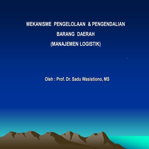 Manajemen Logistik Pdf