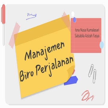 Manajemen biro perjalanan wisata