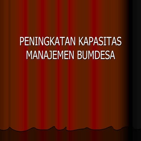 Manajemen BUMDes ..ppt