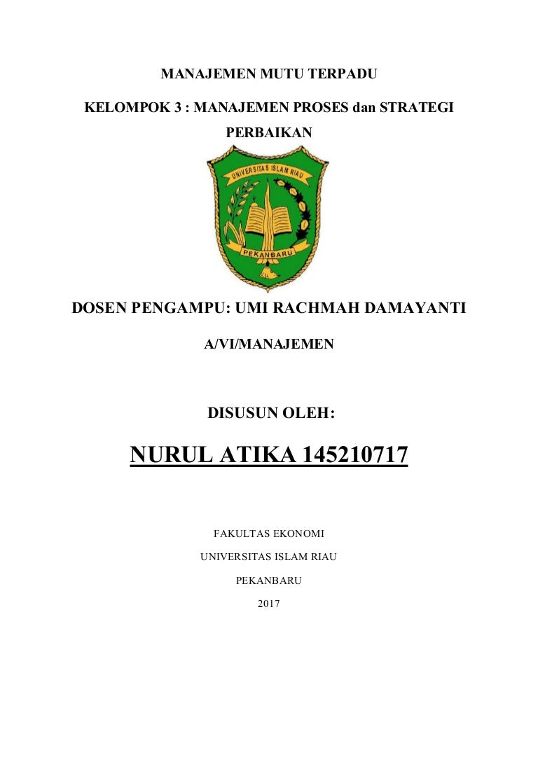 Manajemen Dan Perbaikan Proses