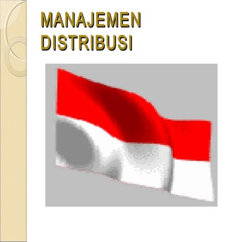 Manajemen Distribusi