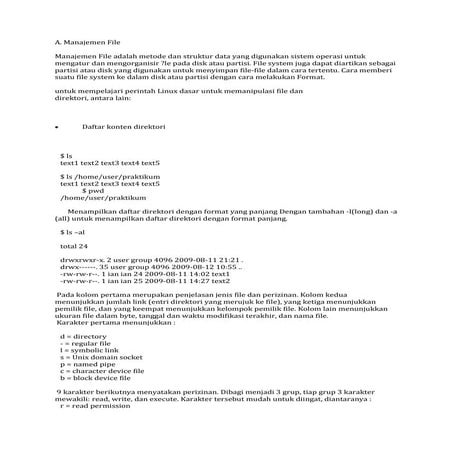 Manajemen file permission