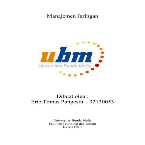 Manajemen jaringan