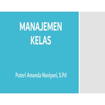 MANAJEMEN KELAS rhdhdhfyjfgjhgfhghjgghjghjfgjfgjfhjghjgfjghjghfjfgjfgjghjghhj...