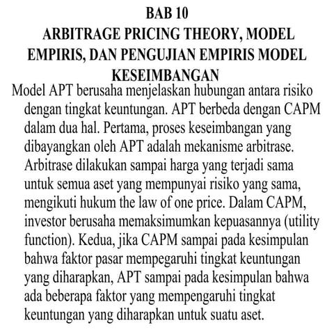 Manajemen keuangan bab 10