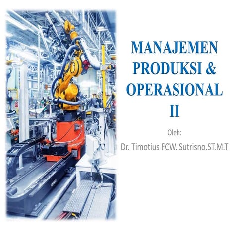 Manajemen operasional II