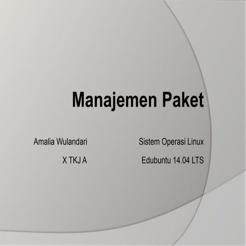 Manajemen paket