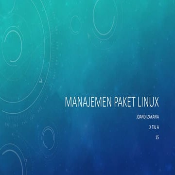 Manajemen paket linux
