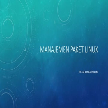 Manajemen paket linux