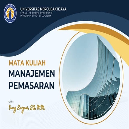 Manajemen Pemasaran PemasaranPemasaran Pemasaran