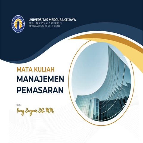 Manajemen Pemasaran - 5 Manajemen Pemasaran - 5