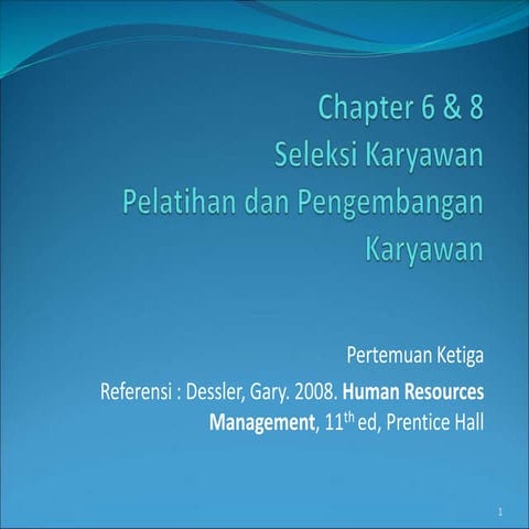 Human resource management - recruitment and selection.ppt