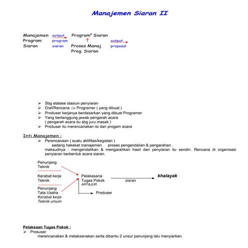 Manajemen siaran 