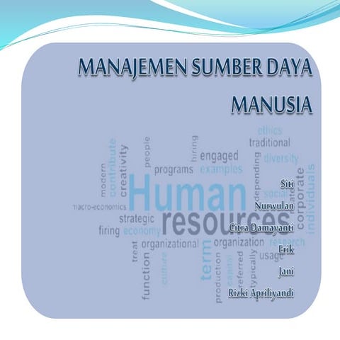 Manajemen sumber daya manusia