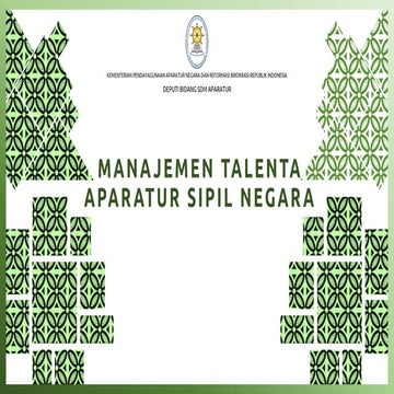 Manajemen talenta ASN arah model birokrasi 2020 2024