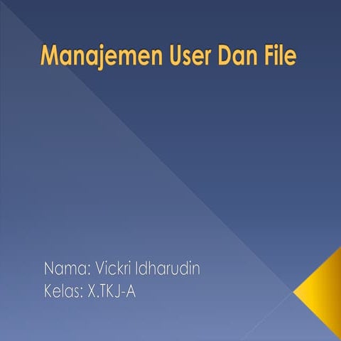 Manajemen user dan group