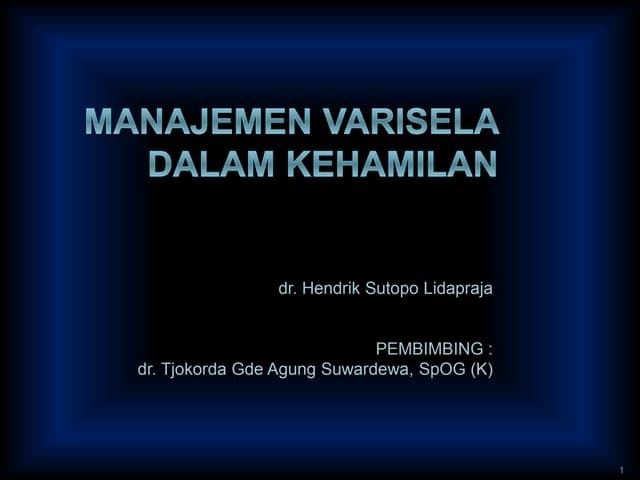 Varisela dalam kehamilan