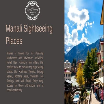 ----Manali--- Sightseeing ----Places----