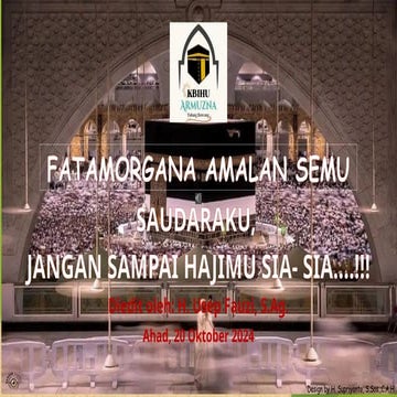 Manasik KBIHU Fatamorgana Amalan Semu.pptx