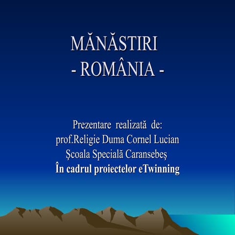 Manastiri Romania