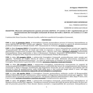 Mancate risposte gennaio 2015