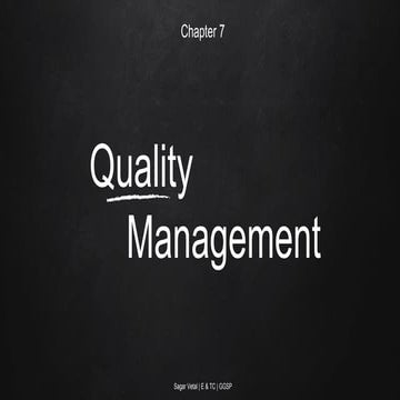 Quality Management