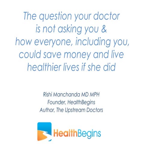 Rishi Manchanda, Health Begins 