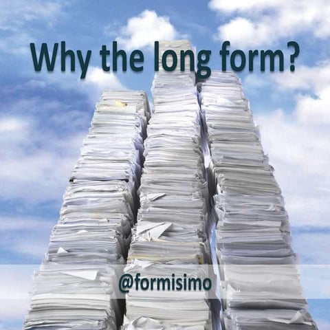 Why the long form? A guide to Form and checkout optimization