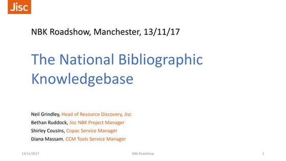 The National Bibliographic Knowledgebase