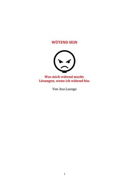 Manchmal sind wir wütend