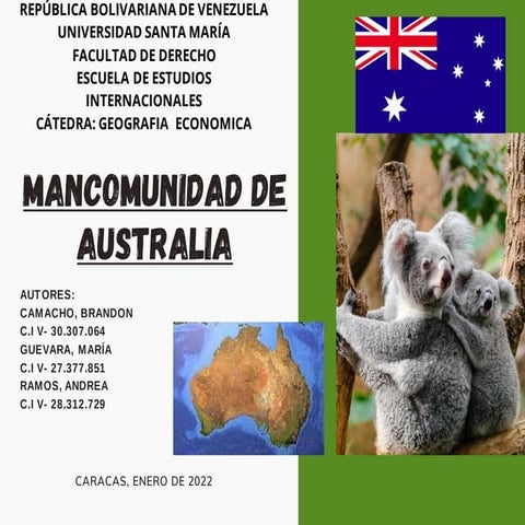 Mancomunidad de australia. 