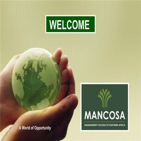 Mancosa Overview 2010