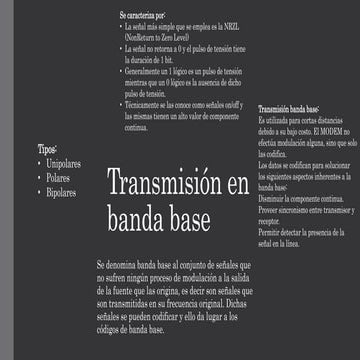 Mandala de transmision en banda base | PPTX