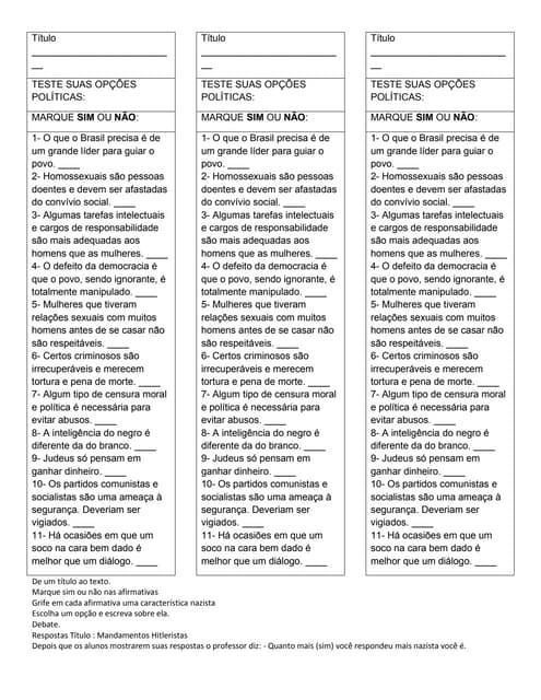 Mandamentos hittlerianos