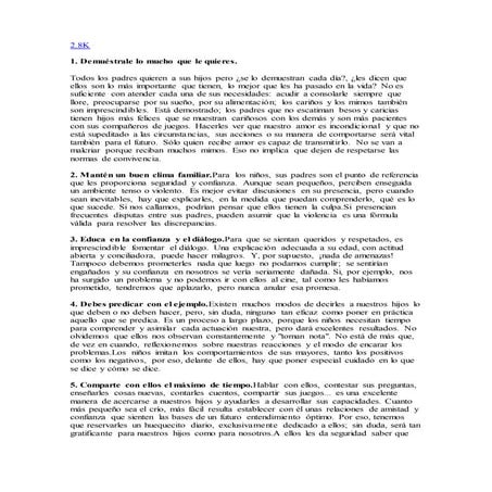 Mandamientos de los padres