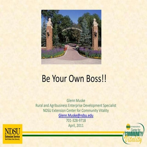 Mandan Business Start-Up Workshop Intro