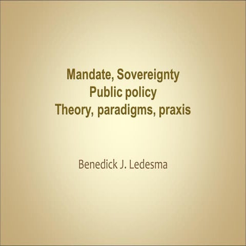 Mandate, sovereignty