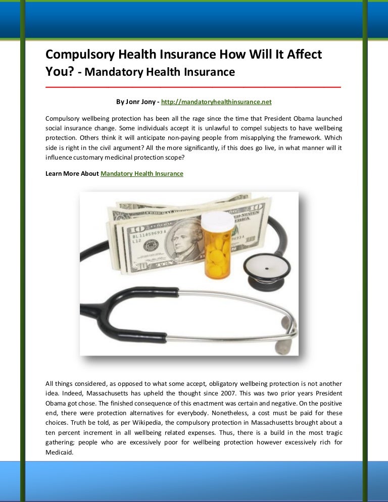 Mandatory health insurance