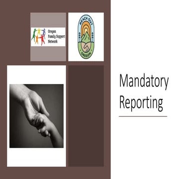Mandatory reporting 2020