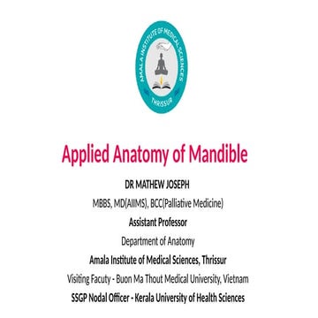 Clinical Surgical and Applied Anatomy of Mandible.pptx