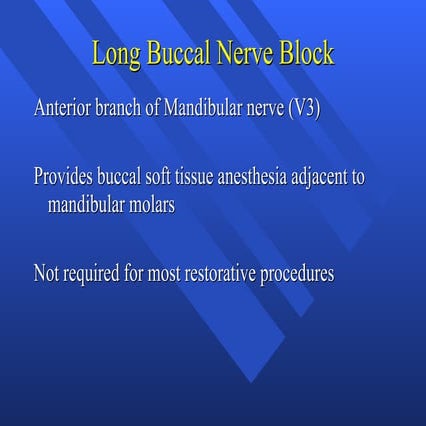 Mandibular nerve block | PPT