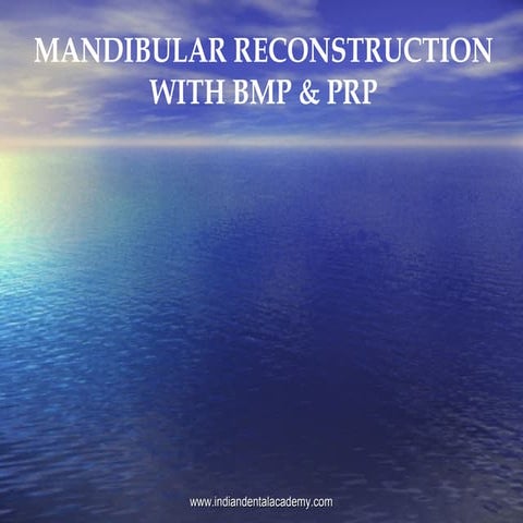 Mandibular reconstruction / oral surgery courses  