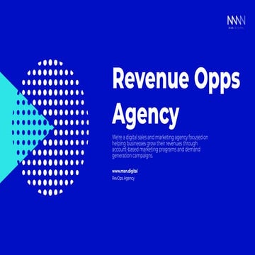 RevOps Agency Elevator Pitch - MAN Digital