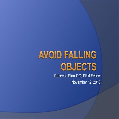 Avoid Falling Objects: Management of Severe Scalp Lacerations